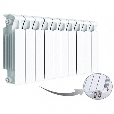 Радиатор биметаллический Rifar Monolit 500 Ventil с нижним подключением (4 секции)
